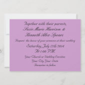 青いレンガ壁 招待状 (裏面)