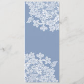 青いレースのホワイトレースクラシックメニュー メニュー (裏面)