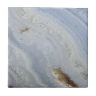 青いレースの瑪瑙の渦巻のカッコいいの自然の石 タイル