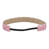 青いレースの花模様の背景 アスレチックヘッドバンド (裏面)