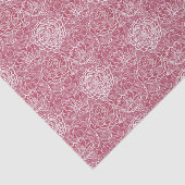 青いレースの花模様の背景 薄葉紙 (詳細)