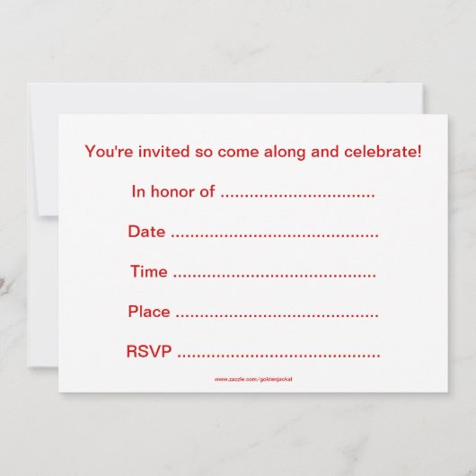 青いレースカーを持つ誕生日のパーティの招待状 招待状 (裏面)