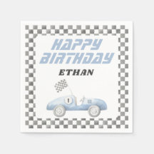 青いレースカー ファストワン 男の子 誕生日