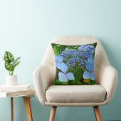 青いレース帽あじさい花 – 枕 (椅子)