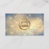 青いロゴの黄金の雲 名刺 (正面)