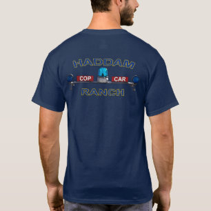 青いロゴのHCCRの濃紺のTシャツ Tシャツ