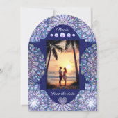 青いロザーセ 招待状 (正面)