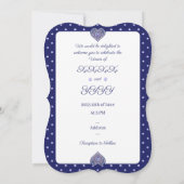 青いロザーセ 招待状 (裏面)