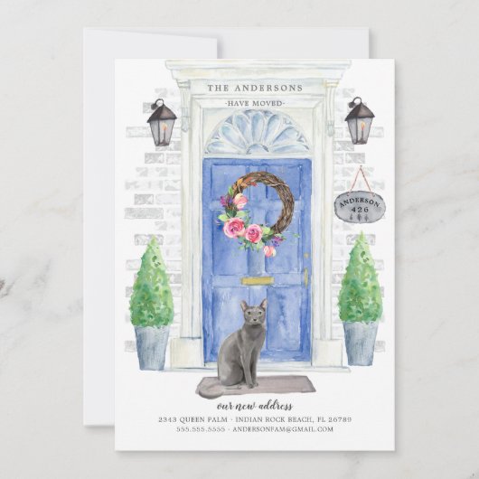 青いロシアの動きの発表 招待状 (正面)