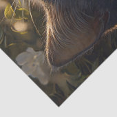 青いロシアの猫の白い花の切り離し 薄葉紙 (詳細)