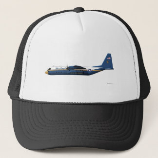 青いロッキードC-130ヘラクレスのブルーエンジェル キャップ