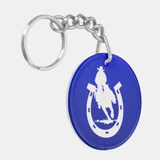 青いロデオ キーホルダー (正面左)