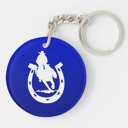 青いロデオ キーホルダー (裏面)