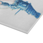 青いロブスターの芸術のガラスまな板 カッティングボード (角)