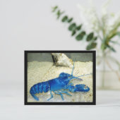 青いロブスター ポストカード (スタンド正面)