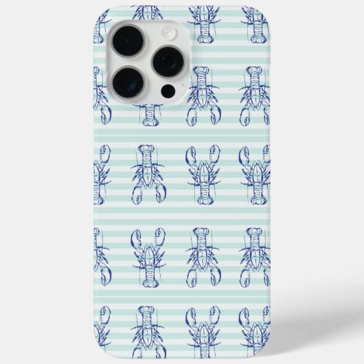 青いロブスター Case-Mate iPhoneケース (裏面)