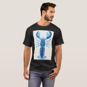 青いロブスター Tシャツ (正面フル)