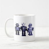 青いロボットマグ コーヒーマグカップ (左)