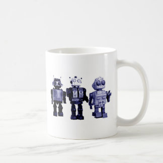 青いロボットマグ コーヒーマグカップ