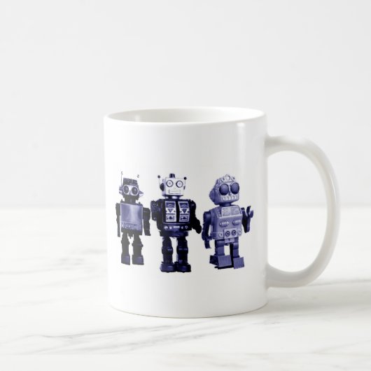 青いロボットマグ コーヒーマグカップ (右)