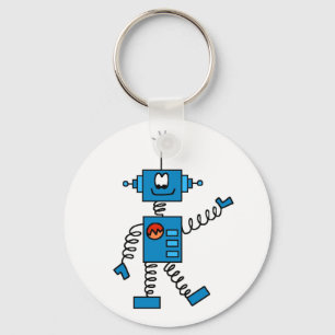 青いロボット キーホルダー