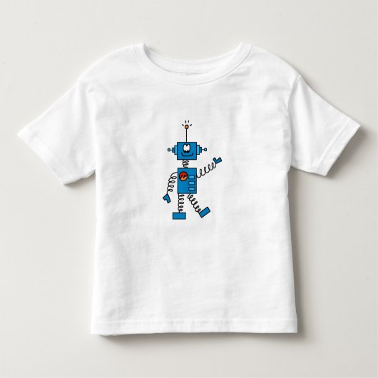 青いロボット トドラーTシャツ (正面)