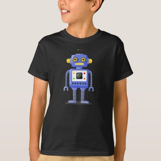 「青いロボット」Tシャツ Tシャツ (正面)
