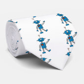 青いロボットTシャツおよびギフト ネクタイ (ロール)