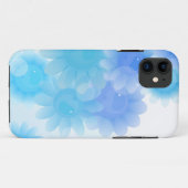 青いロマンチックなヴィンテージの花 Case-Mate iPhoneケース (裏面(横))