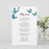 青いロマンチックな蝶。お洒落結婚メニュー (スタンド正面)