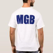 青いロードスター Tシャツ (裏面)