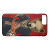 青いローブにクマ3 Case-Mate iPhoneケース (裏面(横))