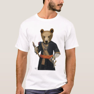 青いローブ2のくま Tシャツ