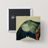 青いローラーの翼、1512年 缶バッジ (正面&裏面)