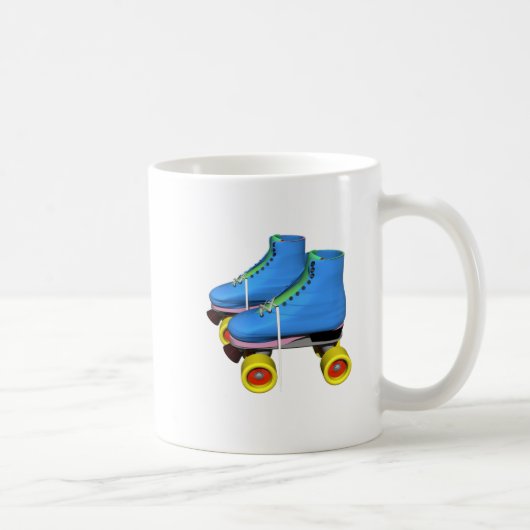 青いローラースケート コーヒーマグカップ (右)