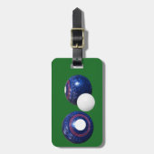 青いローンボウルがお客様に合う ラゲッジタグ (正面縦)