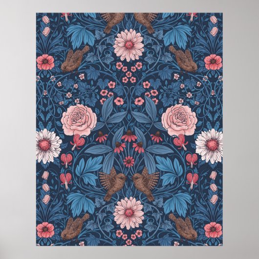 青いワイルドガーデン ポスター (正面)