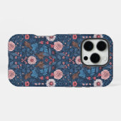 青いワイルドガーデン iPhoneケース (裏面横)