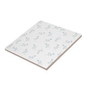 青いワイルドフラワーパターン タイル (側面)