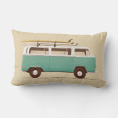 青いヴァン| Florent Bodart ランバークッション (裏面)