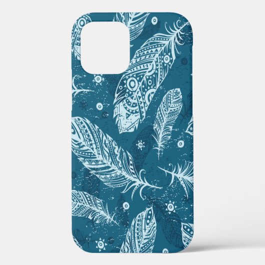 青いヴィンテージのぼかし Case-Mate iPhoneケース (裏面)