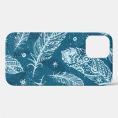 青いヴィンテージのぼかし Case-Mate iPhoneケース (裏面 (横))