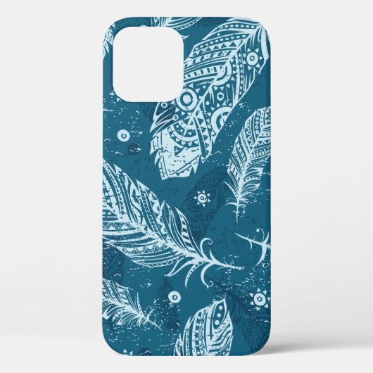 青いヴィンテージのぼかし Case-Mate iPhoneケース (裏面)
