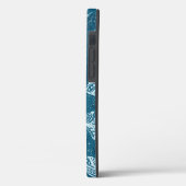 青いヴィンテージのぼかし Case-Mate iPhoneケース (裏面 / 左)