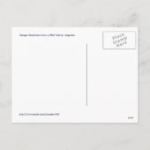 青いヴィンテージのイースターボンネットの郵便はがき シーズンポストカード (裏面)