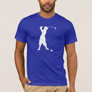 青いヴィンテージのゴルファー Tシャツ