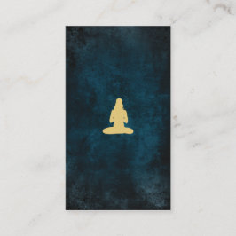 青いヴィンテージのヨガのıの名刺 名刺