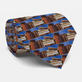 青いヴィンテージの本 ネクタイ (ロール)