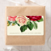 青いヴィンテージフローラID225 ラベル (インサイチュ)