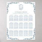 青いヴィンテージ結婚の定盤15枚の表 ポスター (正面)